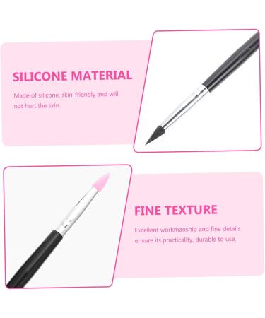 Outanaya 5pcs Silicone Eyeshadow Brush Cosmetic Lipstick Brush Make up Sponges Lip Balm Applicator - Buy Online on GoSupps.com