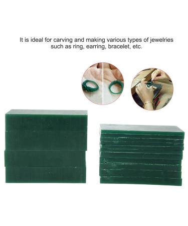 Salmue Green Carving Wax Piece for Jewelry Making - 15/4/6/8/21/23mm Thickness | Engraving Tool for Rings | Mold Wax for Practice - Buy Online on GoSupps.com