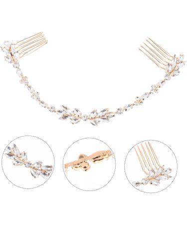 Beaupretty 1Pc hair comb womens headbands Hair Side Combs Blush Bridal Hair Clip crystal wedding comb wedding decorations Women Headdress Flower bride Alloy Accessories European and American - Buy Online on GoSupps.com