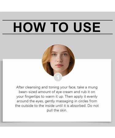 Eye Cream | 30g Lightening Moisturizing Care Eye Care Cream | For Skin Types Night & Morning Use Daily Home & Home - Buy Online on GoSupps.com