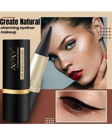Ayky long wear gel eyeliner 2024 New Natural Black Eyeliner Cream Gel Eyeliner Waterproof Eyeliner for Mature Women Gel Waterproof Long Wear Liquid Eyeliner Pencil (03#) - Buy Online on GoSupps.com