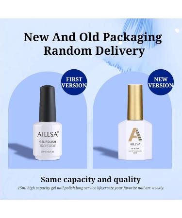 AILLSA Navy Blue Gel Nail Polish - Long Lasting, Chip Resistant 15ML Varnish for Salon & Home Use | Soak Off UV/LED | Gift for Her - Buy Online on GoSupps.com