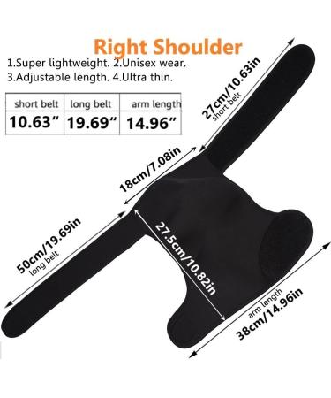 Shoulder Brace & Rotator Cuff Support | Adjustable Compression Sleeve for Pain Relief - Men & Women - Buy Online on GoSupps.com