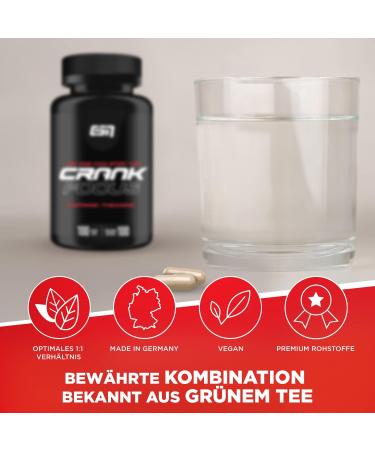 Buy ESN Crank Focus - 3 x 100 Caffeine & L-Theanine Capsules (62.50g) | International Shipping Available - Buy Online on GoSupps.com