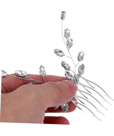 Angoily Small Side Comb Tiara Hair Accessories Hair Comb Hair Side Comb Rhinestone Hair Decoration Bride Wedding Rhinestones Grab The Drill - Buy Online on GoSupps.com