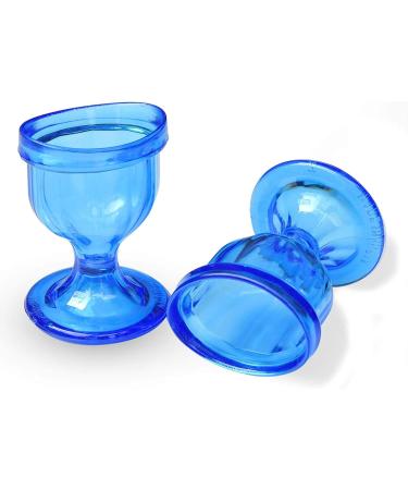 AncientImpex Eyewash Cup - Effective Eye Cleaning with Eye-Shaped Rim Tight Fit Blue | International Shipping Available - Buy Online on GoSupps.com