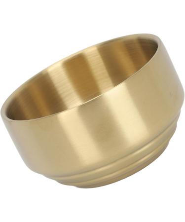 Premium Ti Plated Shaving Bowl for Men | Beard Soap & Foaming Cream Tool - Perfect for Home & Salon Use - Buy Online on GoSupps.com