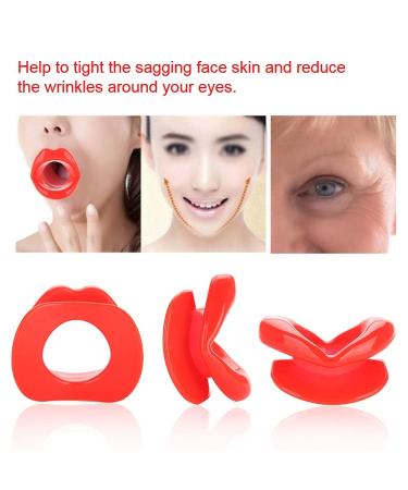 GOTOTOP Silicone Face Lifting Lip Exerciser - Anti Wrinkle Mouth Muscle Tightener Tool (Red) for Youthful Skin - Buy Online on GoSupps.com