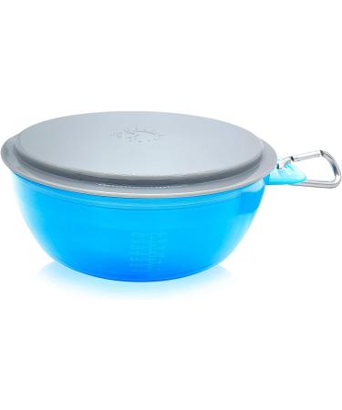 Sun Company Zero Bowls - 4-Pack Nesting Bowls with Water-Tight Lid for Camping | Dishwasher-Safe Travel Mess Kit | Blue Ice - Buy Online on GoSupps.com
