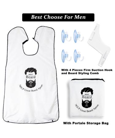 Beard Bib for Men - Non-Stick Shaving Tool & Hair Catcher Apron | Perfect Father's Day Gift for Dad Boyfriend or Husband - Buy Online on GoSupps.com