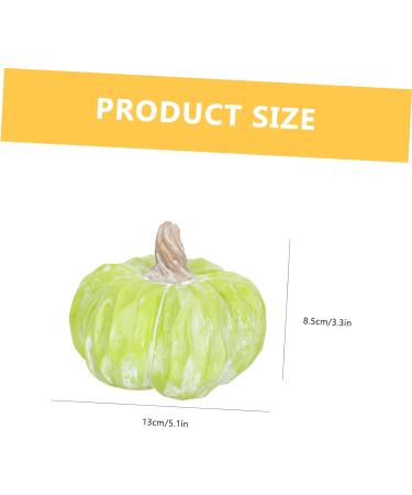 HOLIDYOYO 3pcs Pumpkin Decoration Autumn Rustic Pumpkin Desk Topper Figurines for Outdoors Fake Pumpkin Thanksgiving Day Pumpkin Ornament Decorative Pumpkin Ceramics Window Gift Greenx3pcs 13X13CMx3pcs - Buy Online on GoSupps.com