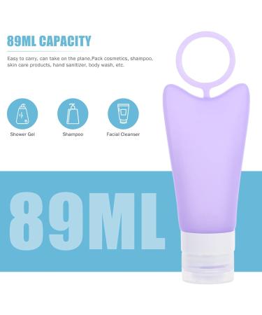 MILISTEN 1 Set 2 Silica Gel Bottle Travel Bottle Toiletry Containers for Travel Liquid Soap Travel Size Toiletries Travel Toiletries Body Wash Lotion Holders Soap Dispenser Purple Filling - Buy Online on GoSupps.com
