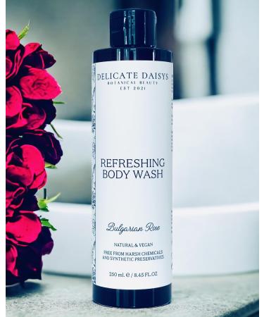 Buy Rose Refreshing Body Wash - Natural Organic Vegan & Cruelty-Free | 8.45 fl oz - International Shipping Available - Buy Online on GoSupps.com