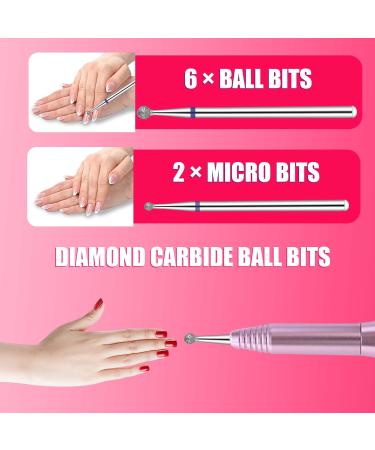Amabro 3/32 Inch Nail Drill Bits 30PCS Cuticle Bit Set Tungsten Carbide Diamond Drill Safety Bits Nail Gel Polish Remover Tools Electric Nail Cutter for Acrylic Manicure Salon Home Nail Care - Buy Online on GoSupps.com