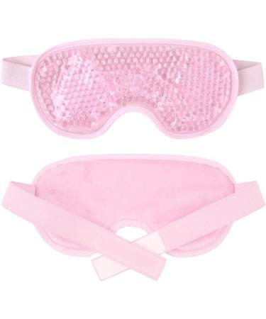 County Aqua Peas Cooling Gel Eye Mask - Cool/Warm Therapy - Perfect For Insomnia Puffy Eyes & Dark Circles (Pink) - Buy Online on GoSupps.com