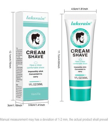  Chaies Moisturizing shaving cream travel size shaving cream Bubble Free Travel Size Portable Shaving Cream with Lemon Scent Sensitive Skin Safe Hair Softening Chaies 2 - Buy Online on GoSupps.com