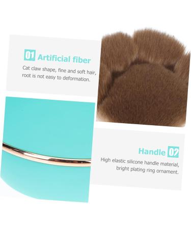MAGICLULU 1pc Cat Claw Loose Powder Brush Cosmetic Powder Brush Foundation Brush for Makeup Blush Applicator Concealer Brush Makeup Brush Accessories Liquid Artificial Fiber Travel 6.5x4.5cm Green - Buy Online on GoSupps.com