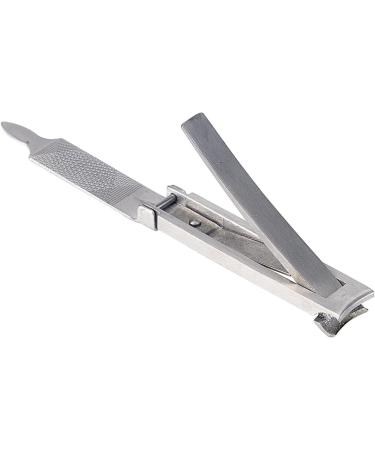 Newgen Medicals Nagelzwicker: 3-in-1 Steel Nail Clipper - Ultra-Flat & Compact (57x11x6 mm) - Nail Clips Scissors & Cornel Remover for Optimal Care - Buy Online on GoSupps.com