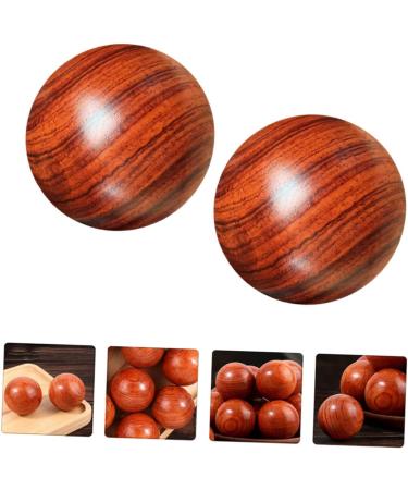 Beavorty Solid Wood Massage Balls - Stress Relief & Foot Massage Training | 5cm Round Chinese Handballs - Buy Online on GoSupps.com