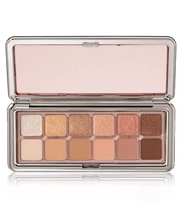 Sulily 12 Colors Eyeshadow Palette Makeup Matte Nude Eye Shadow High Pigmented  Naturing-Looking  Ultra-Blendable Long Lasting High Neutral Eyeshadow Pawlette for Older Women (02Apricot) 02Almond Pink