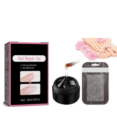 Nail Care Repair Gel Nail Gel Instant Crack Nail Repair Gel Nail Repair Kit for Broken Natural Nails Nail Strengthener Fixer and Hardener for Nail Extensions Sculpture Gel (20 ml)