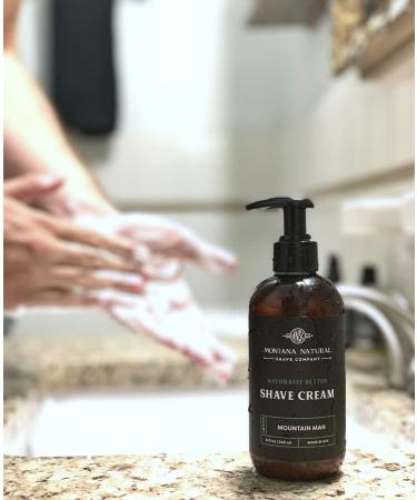MNSC Rosemary Mint Shave Cream - Hypoallergenic All-Natural & Handcrafted in USA | Smooth Shaving for All Skin Types - Buy Online on GoSupps.com