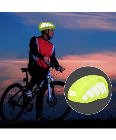 Flintronic Waterproof Helmet Cover Rain Protection - Universal Size for Men & Children - 4 Fluorescent Green Reflective Strip Rain Covers - Buy Online on GoSupps.com