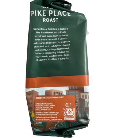 Coffee Gift Bundle Includes: (2) 12 OZ Bags Of Starbucks Pike Place Roast Ground Coffee And (1) Premium Black Stainless Steel FoxFyr Multifunction Coffee Scoop With Clip. - Buy Online on GoSupps.com