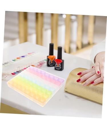 minkissy 2 Sets Nail Art Storage Box Ornament Container Storage Containers Nail Acrylic Powder Nail Organizer Dip Powder Organizer Makeup Drawer Fixed Box Accessories Abs - Buy Online on GoSupps.com