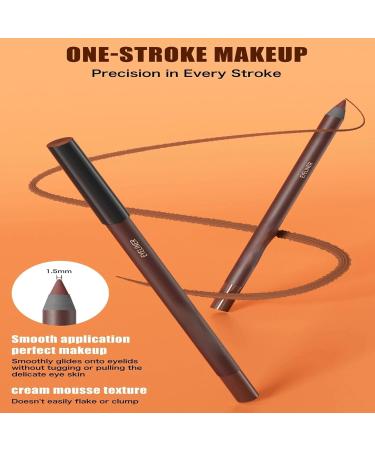 CiwDehuanle Kajalstift black eyeliner waterproof plum stamp 24 hours smuggeproof sensitive eyes natural eye color 5 black - Buy Online on GoSupps.com