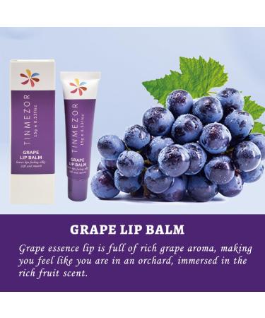 Hydrating Lip Balm & Plumper Gloss - Vitamin E & Aloe Vera for Silky Lips | 2 Pack Grape - Long-Lasting Hydration - Buy Online on GoSupps.com