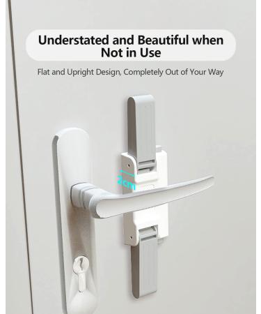 Door Lock for Children 2Pcs Door Handle Lock Without Drilling No Trace 3M Glue Temporary Lever Stopper for Bedroom Toddler and Pets Safety Proof Stick on Kitchen Bathroom or Internal Room Door-2 Pcs - Buy Online on GoSupps.com