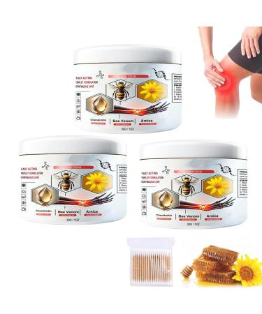 Todahof Bienengiftsalbe against pain death of bee serenification cream Bee Venom Cream Bienengift Salbe of arthrosis quickly relieve (3PCs)