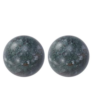Fascia roll 2 x Chinese health balls baoding balls Exercise balls Massage balls stress relief hand exercise therapy hall for hand therapy stress relief (black) fascia ball