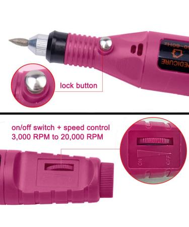 Professional Electric Nail Art Drill Kit - 6 File DIY Set for Manicure & Pedicure - Buy Online on GoSupps.com