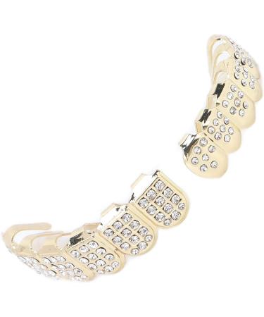 Hip Hop Teeth Set Teeth Protection Hip Hop Teeth Brace for Halloween Party for Hip Hop Fashion Shows for Birthday(gold) - Buy Online on GoSupps.com