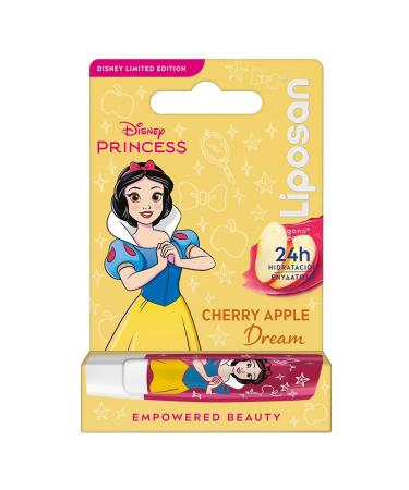 Liposan LIPOSAN Cherry Shine Disney Princess Snow White Limited Edition (1 x 4.8g) Kids Lip Balm with 24 Hour Hydration Cherry Lip Balm for Soft and Beautiful Lips