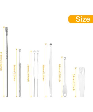 MJIYA Ear Pick Earwax Removal Kit - 7P-Short2 - with Storage Box | Ear Cleansing Tool Set for Effective Ear Wax Removal - Buy Online on GoSupps.com