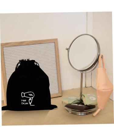 HAPINARY 2 Pcs Hair Dryer Storage Bag Hair Dryer Supplies Hair Blower Pouch Jewels for Hair Flannel Black - Buy Online on GoSupps.com