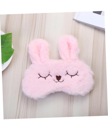 Angoily light sleeping mask Light plush sleep mask sleeping mask Cartoon blindfold ice bag men and women pink medium Pink - Buy Online on GoSupps.com