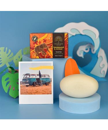  The English Soap Company The English Soap Company Luxury Sandalwood & Amber Travel Size Soap 100g - Buy Online on GoSupps.com