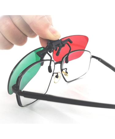 Yinhing Red and Green Glasses for Amblyopia | Sight Focusing Training Eyewear for Kids & Adults | Clip-On Convergence Glasses - Buy Online on GoSupps.com