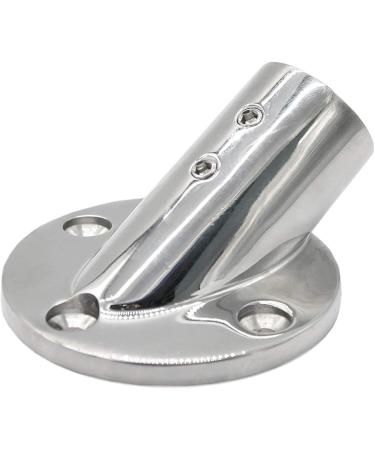 316SS Heavy Duty Marine Boat Hand Rail Fittings - 30 Round Base for 1 OD Tube - Buy Online on GoSupps.com