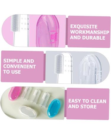 Buy Homsfou 9-Stage Finger Toothbrush for Toddlers | Gentle Baby Massage & Hand Cleaning Brush | Ideal for Newborns & Kids - Buy Online on GoSupps.com