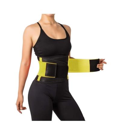 Back Brace Lumbar Support Back Brace Waist Decompression Belt Spine Breathable Lumbar Support Corset Waist Belt(Yellow Small) Small Yellow