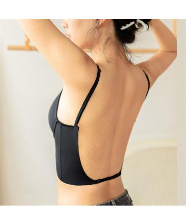 XWSM Back-Free BH for Women | Low Back Reusable Push-Up Bra for Wedding Dresses Sports Yoga & Everyday Wear | Wireless Bralette Size 38 - Black - Buy Online on GoSupps.com