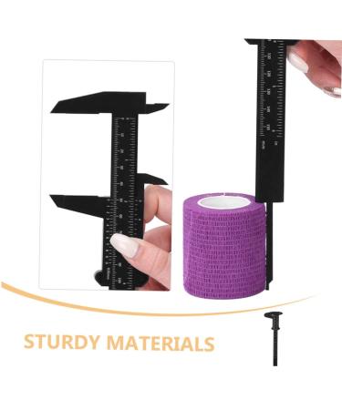 Healeved 10pcs Eyebrow Distance Caliper Tool Sliding Ruler Eyebrow Rulers Plastic Eyebrow Ruler Pp 21.00X7.30X0.50CM Black - Buy Online on GoSupps.com