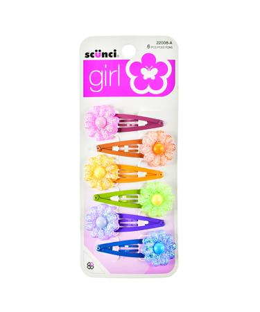 Scunci Flower Clips 6.00 ct - Stylish Hair Accessories for Women - Buy Online on GoSupps.com