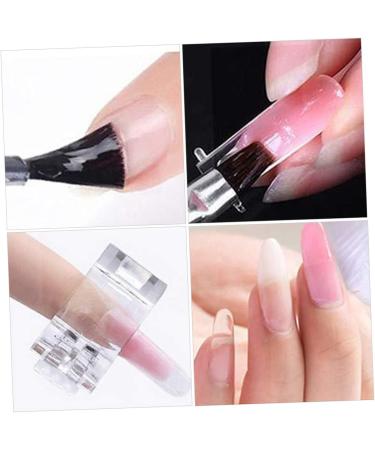 FRCOLOR 1 Set Nail set artificial false nails DIY manicure kit long fake nails Manicure Grinding Strip finger extension clip acrylic nail forms nail kits crystal clip white shaping plastic - Buy Online on GoSupps.com