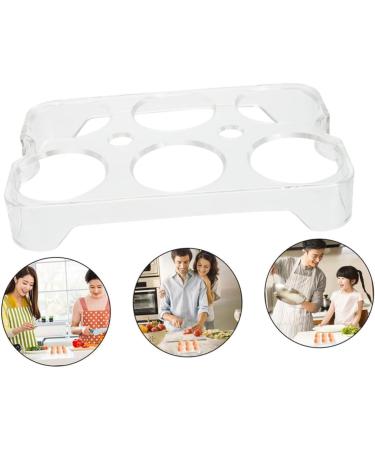 GLEAVI 3pcs Egg Storage Box Eggs Refrigerator Clear Shelves Fridge Egg Holder Display Stand Universal - Buy Online on GoSupps.com